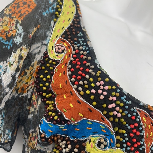 Antik Batik mini dress. Stunning bohemian dress Size Small - Picture 9 of 16